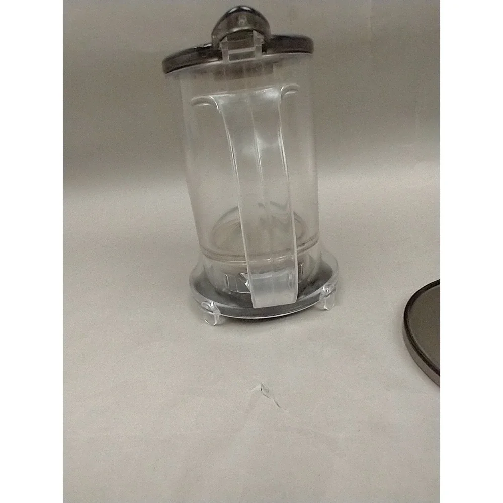 Teavana PerfecTea‎ 16 Oz Tea Maker Clear Black Brews 2 Cups Loose Leaf & Coaster
